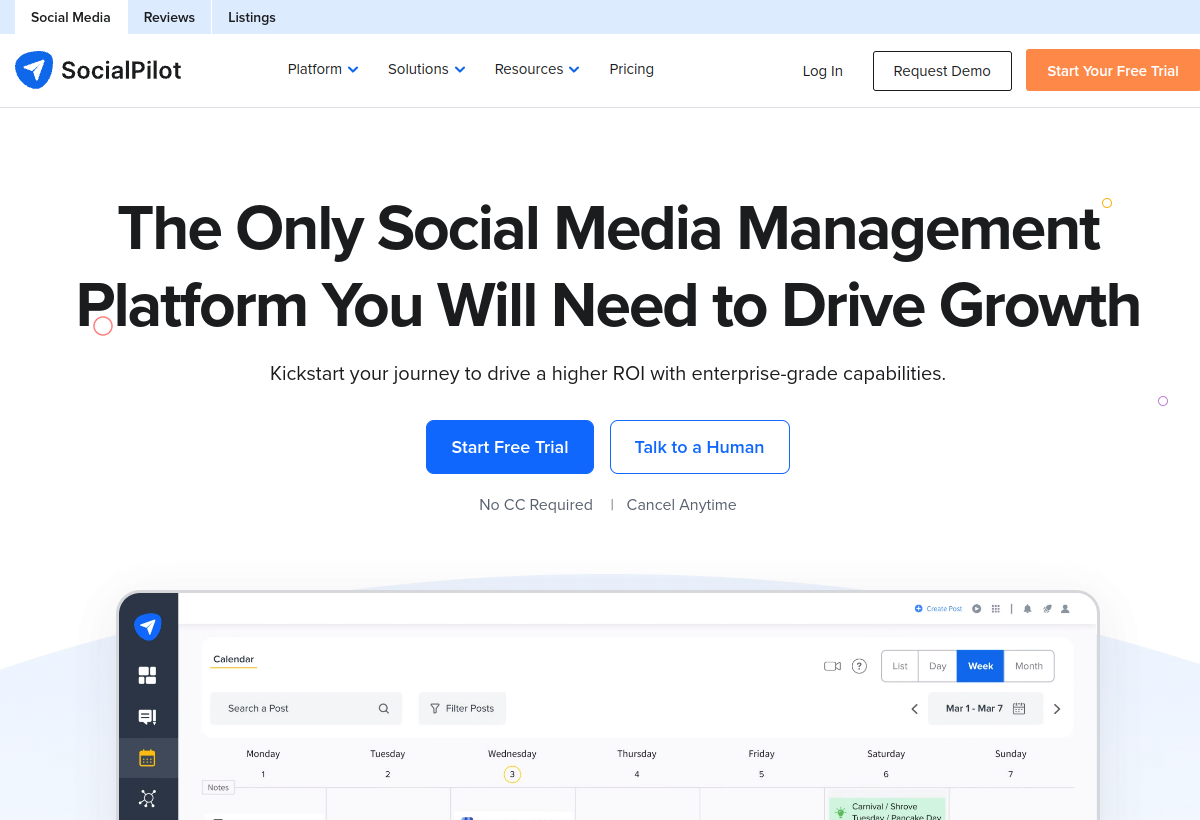 SocialPilot screenshot