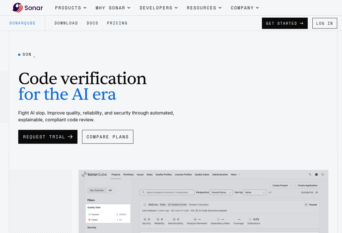 SonarQube screenshot