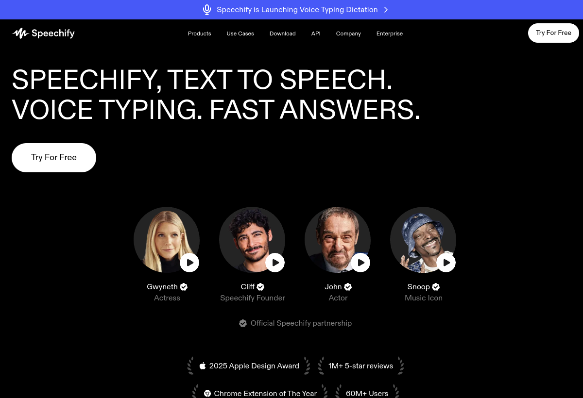 Speechify screenshot
