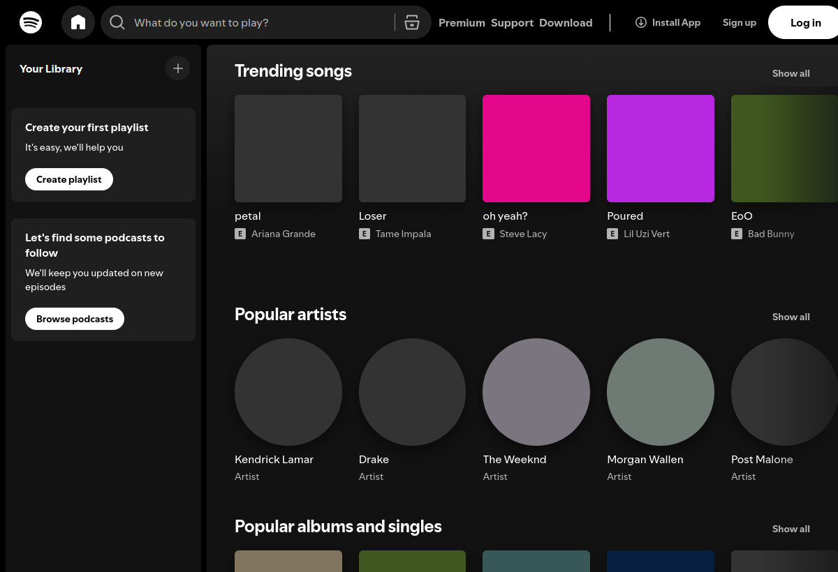 Spotify AI DJ screenshot