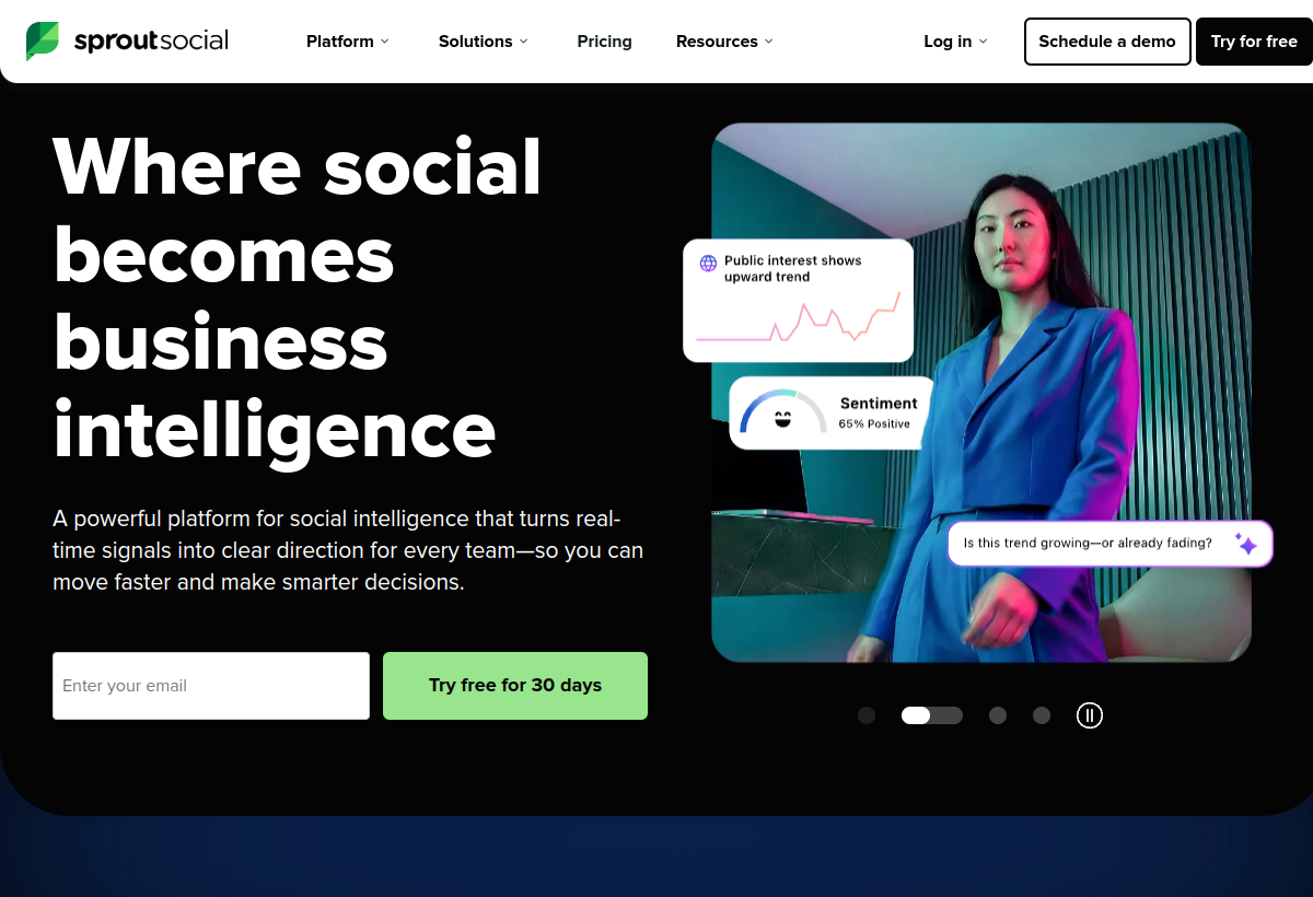 Sprout Social AI screenshot