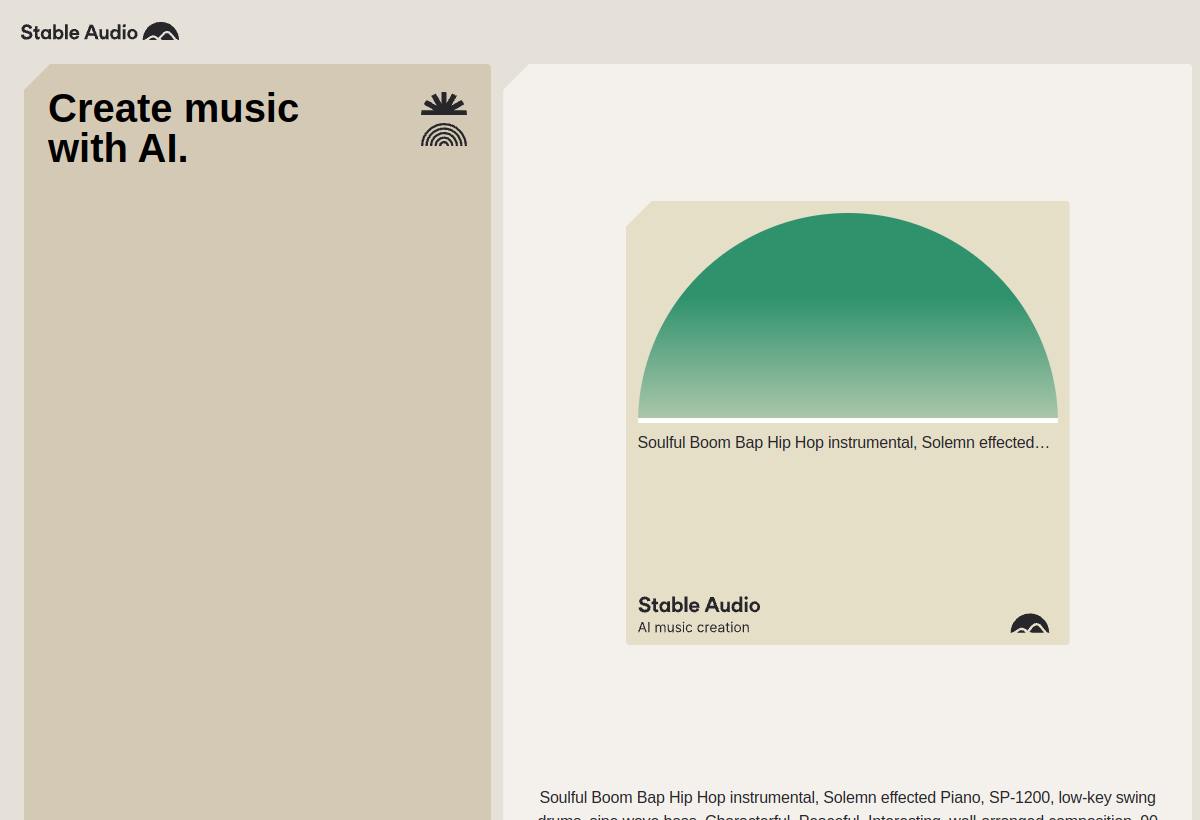 Stable Audio screenshot