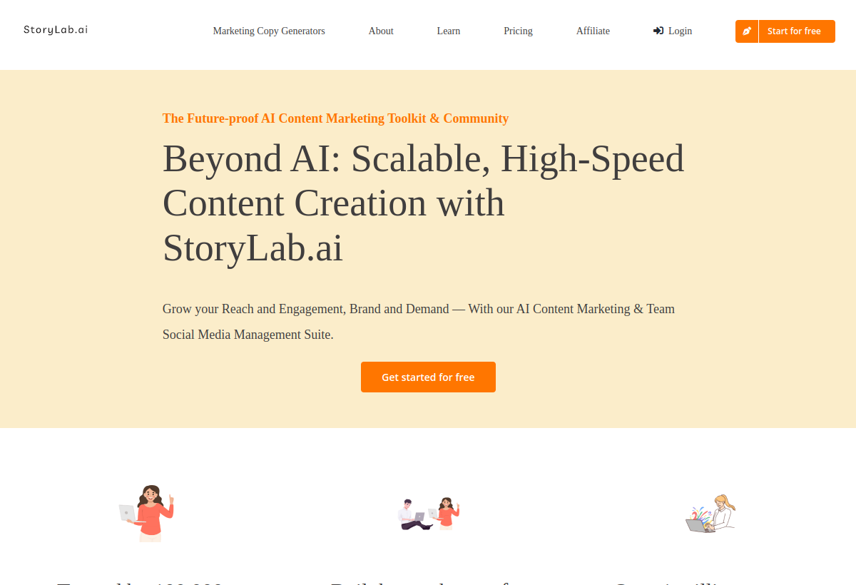 StoryLab.ai screenshot