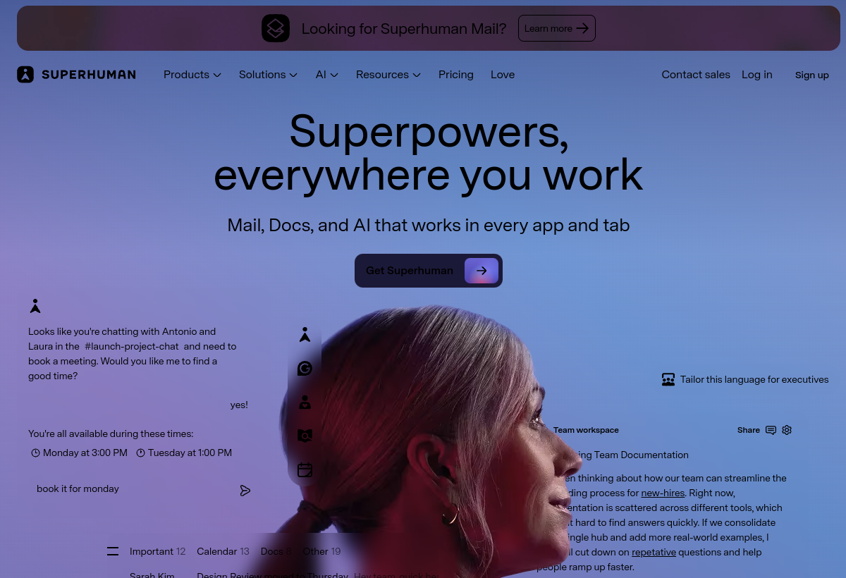 Superhuman screenshot