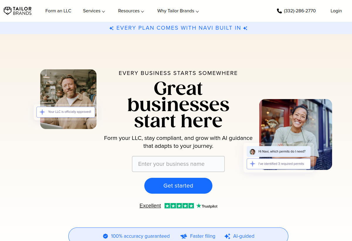 Tailor Brands screenshot