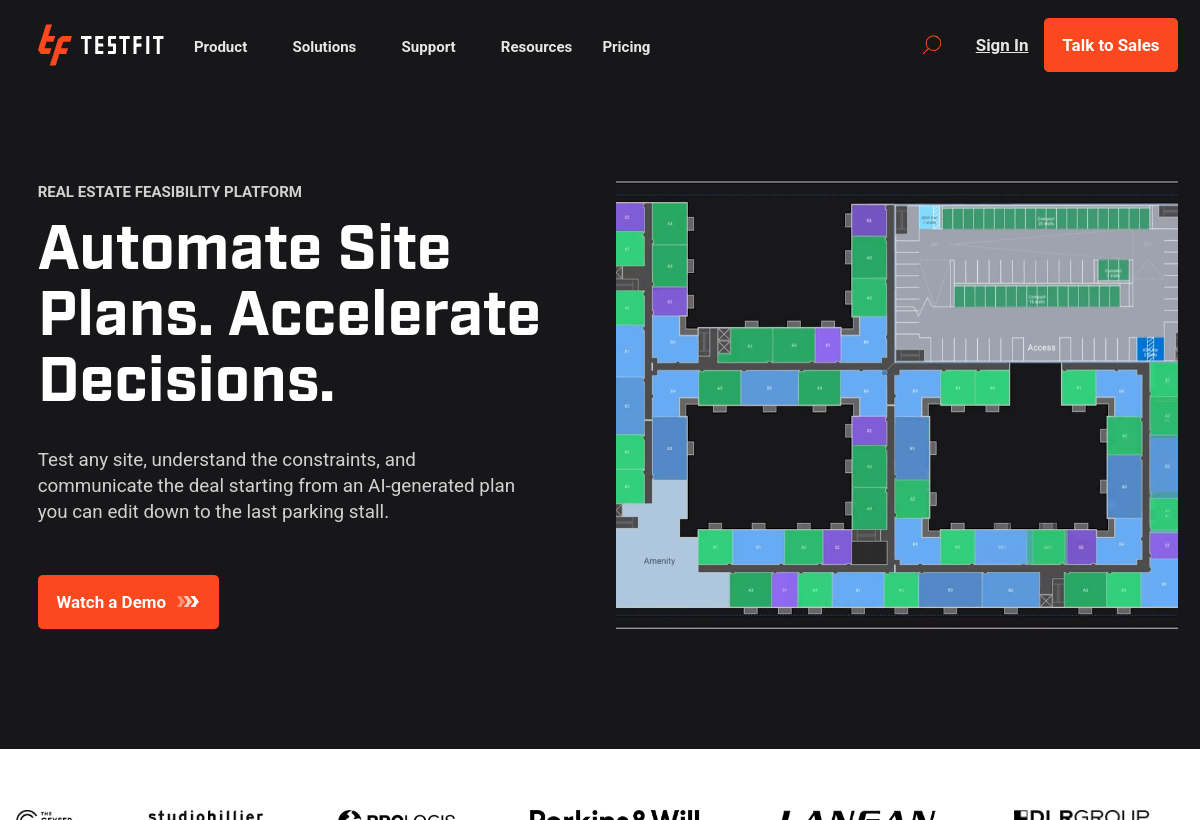 TestFit screenshot