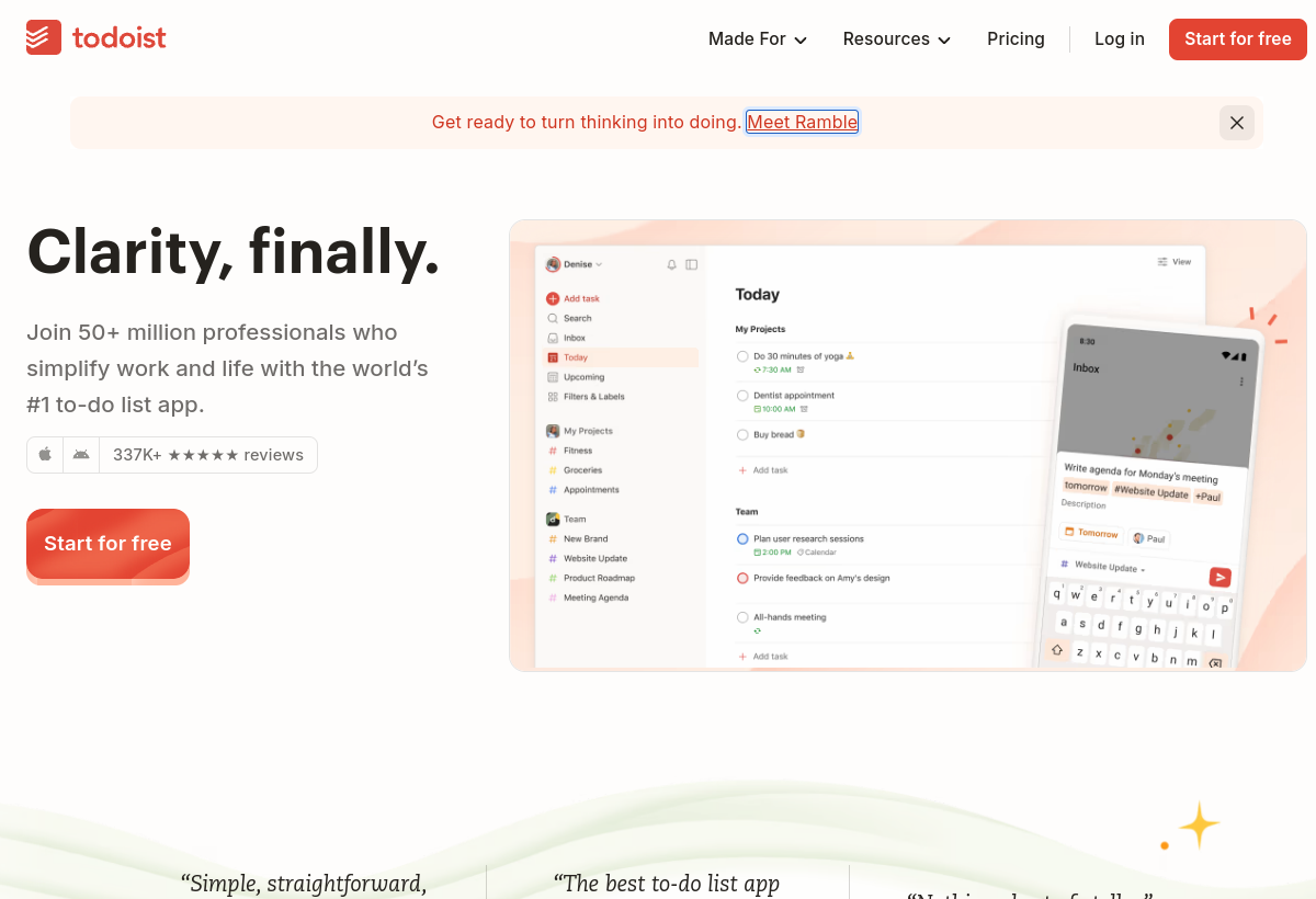 Todoist AI screenshot