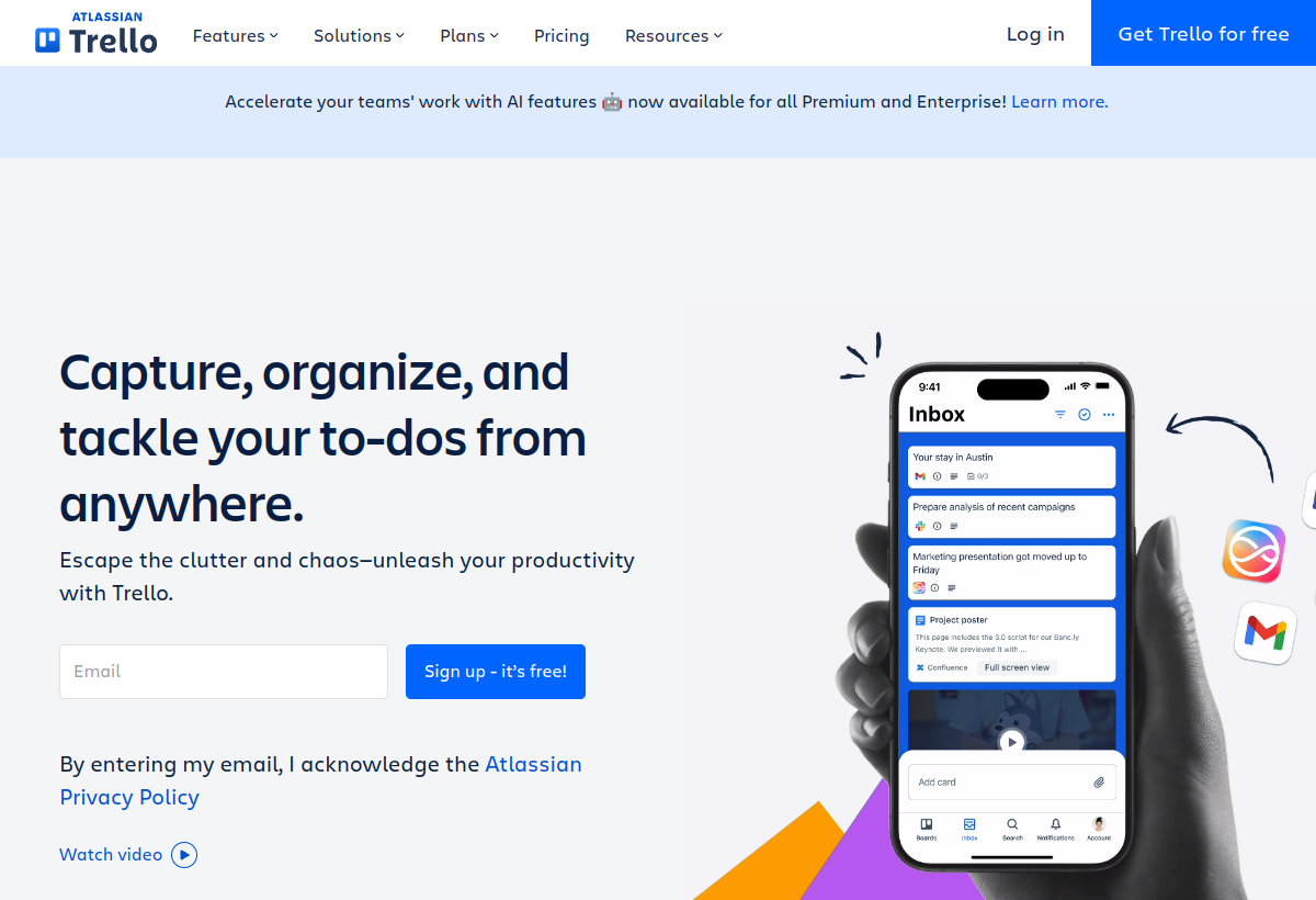 Trello AI screenshot