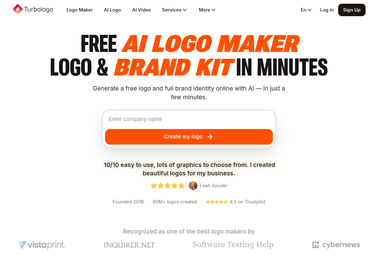 Turbologo screenshot
