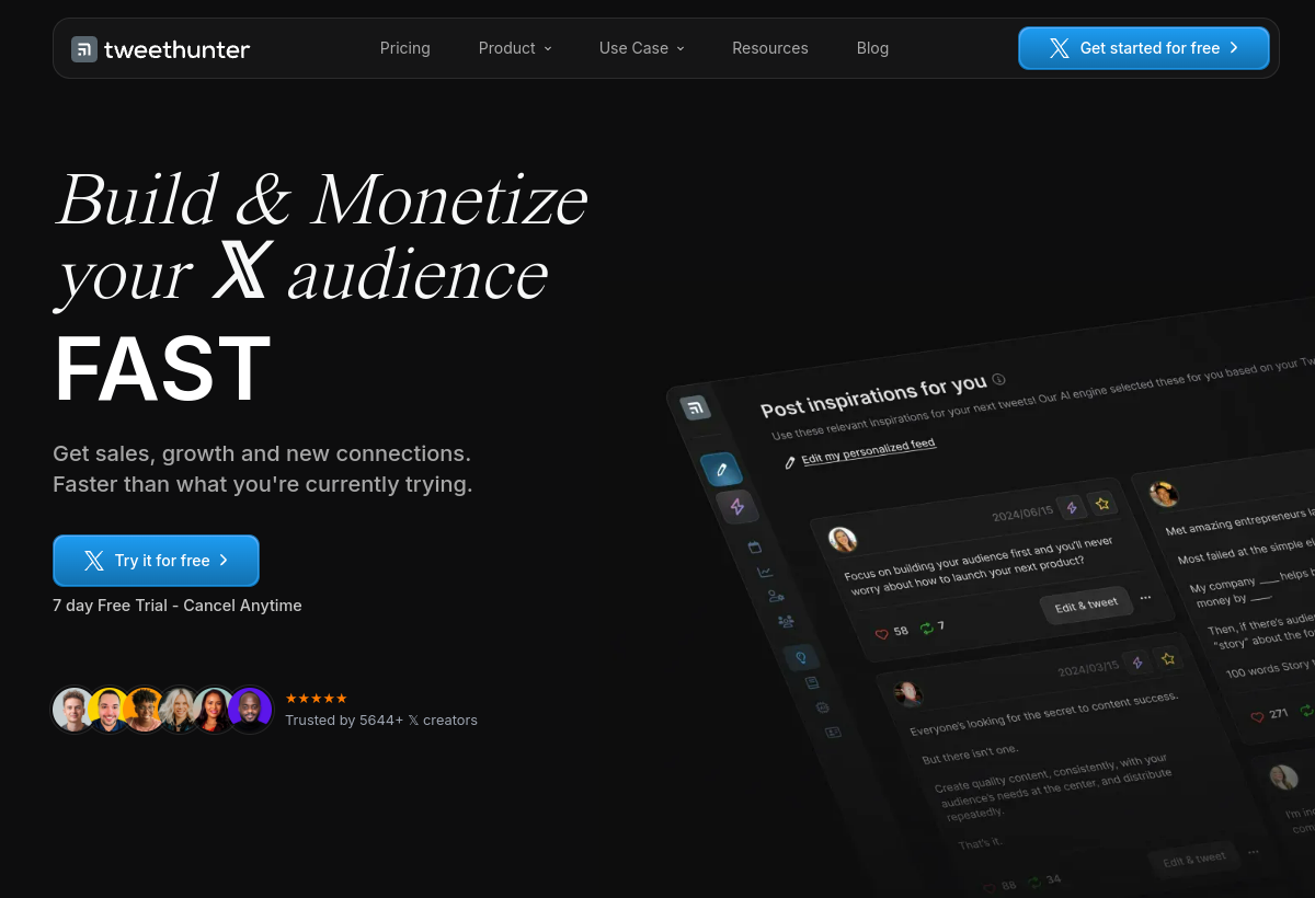 TweetHunter screenshot
