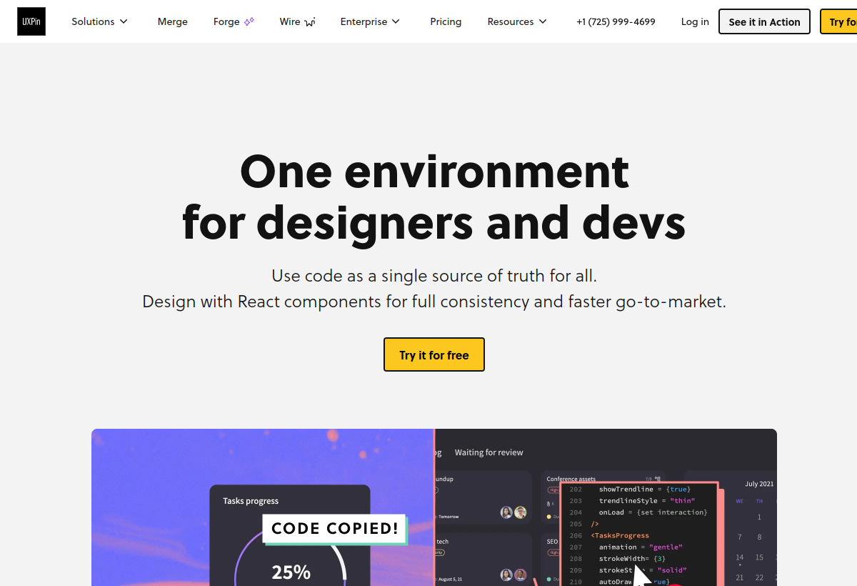 UXPin Merge AI screenshot