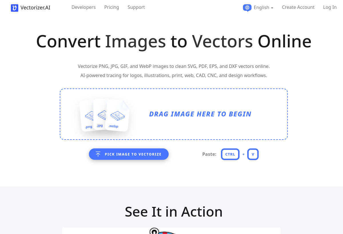 Vectorizer.AI screenshot