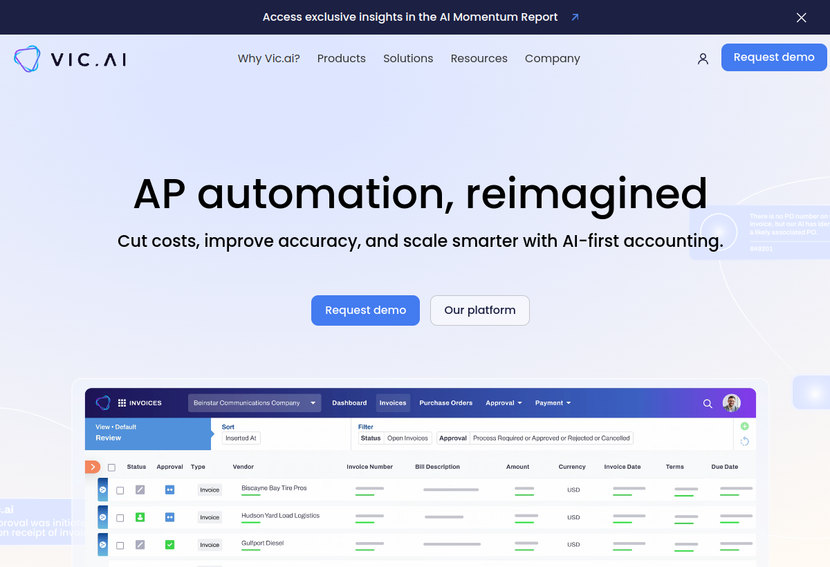 Vic.ai screenshot