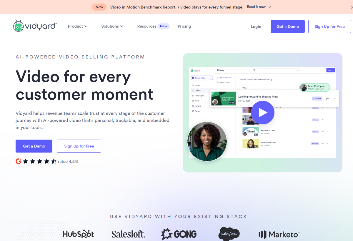 Vidyard AI screenshot