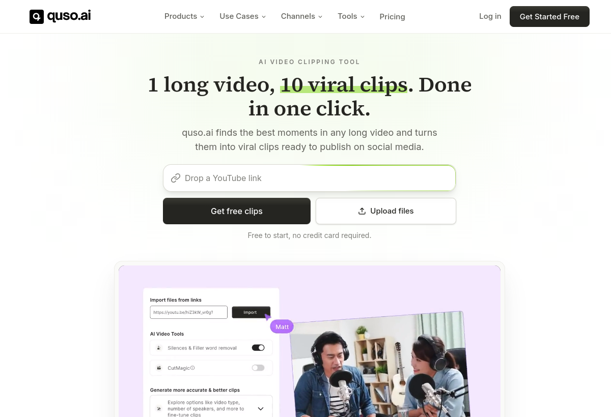 Vidyo.ai screenshot