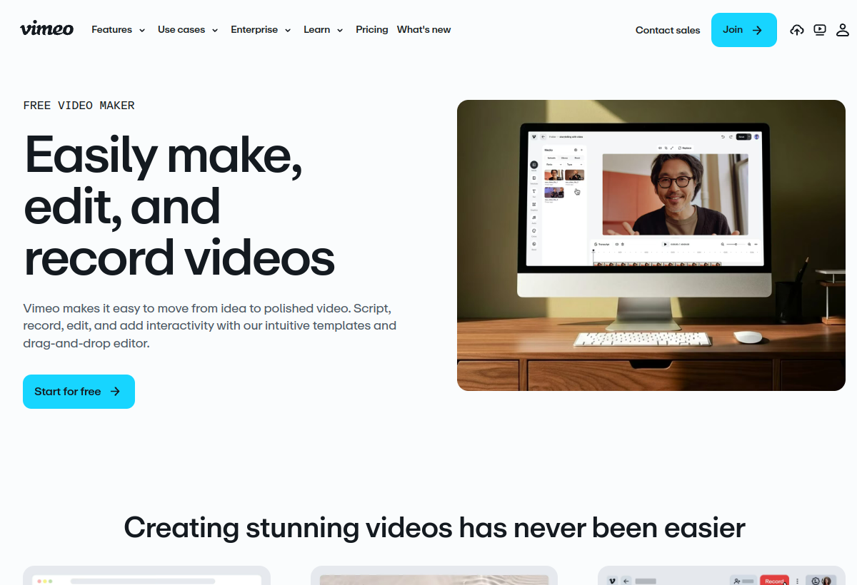 Vimeo Create screenshot