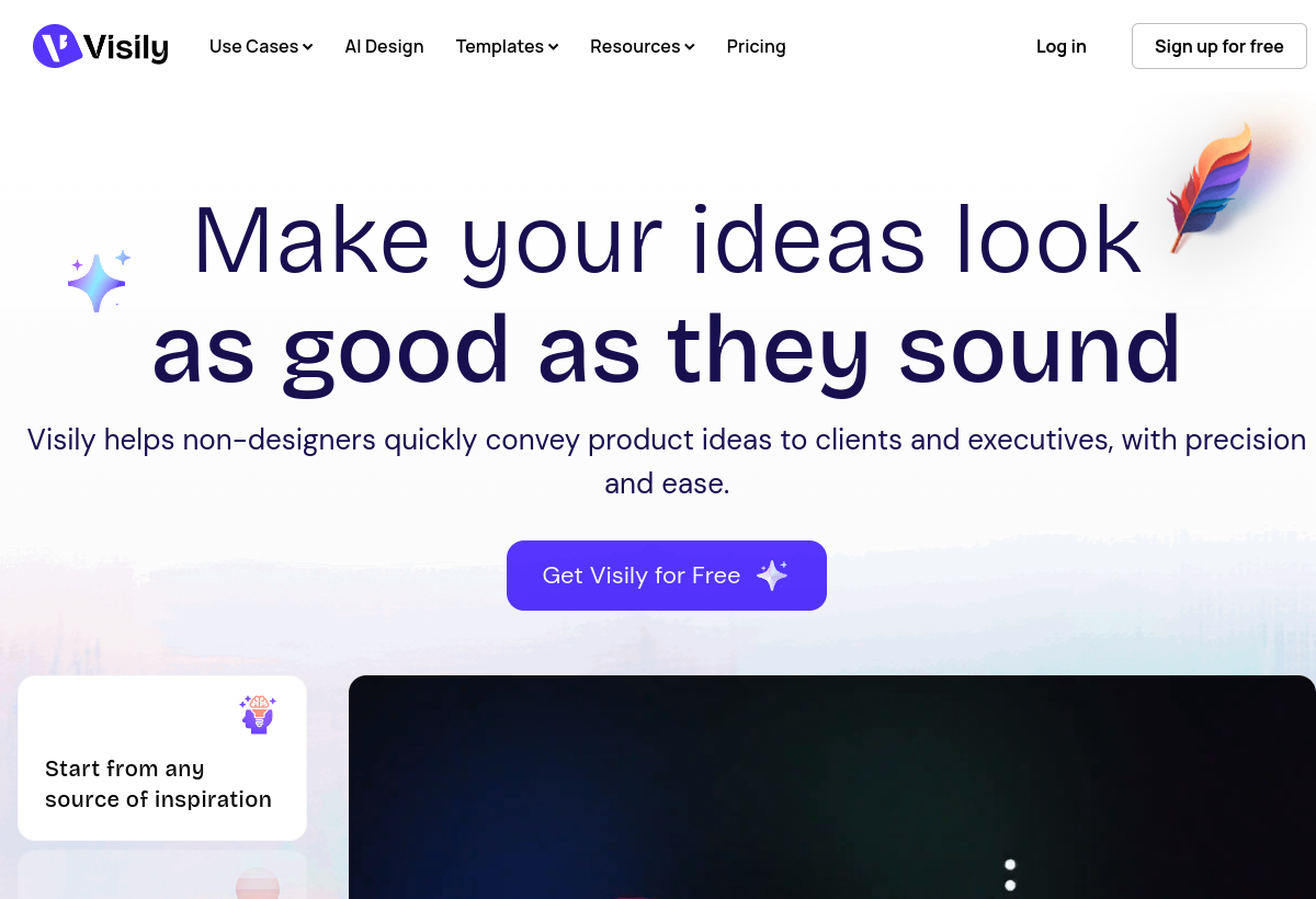 Visily screenshot