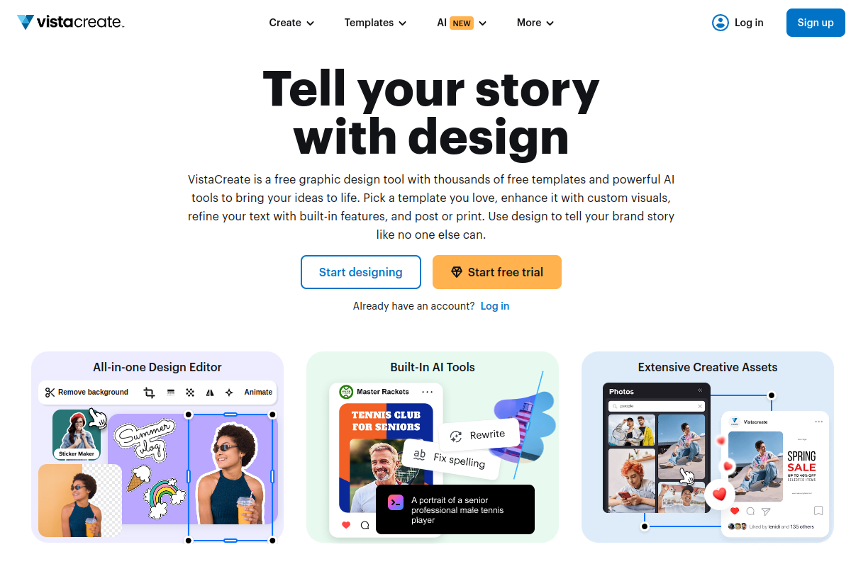 VistaCreate screenshot