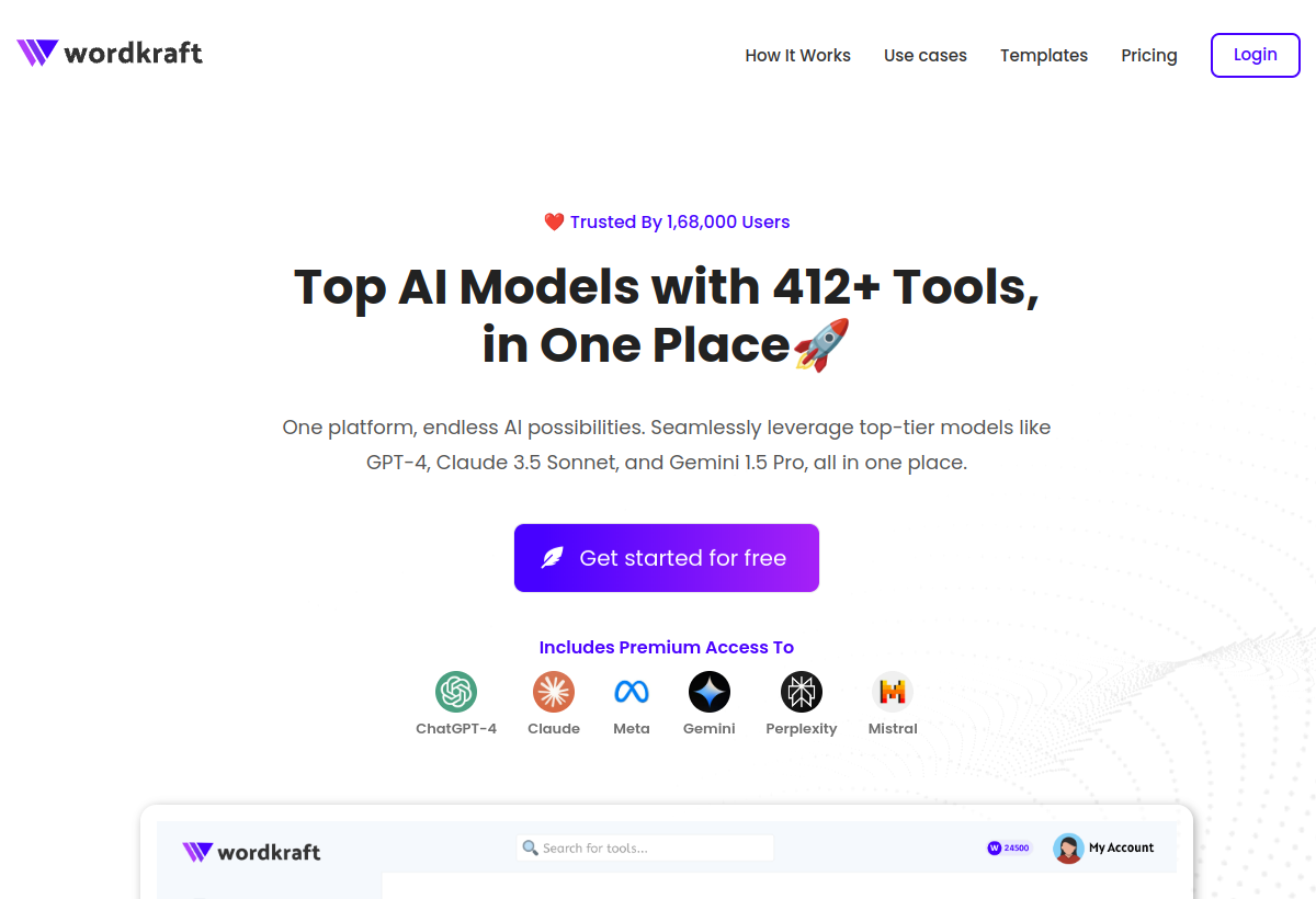 Wordkraft AI screenshot