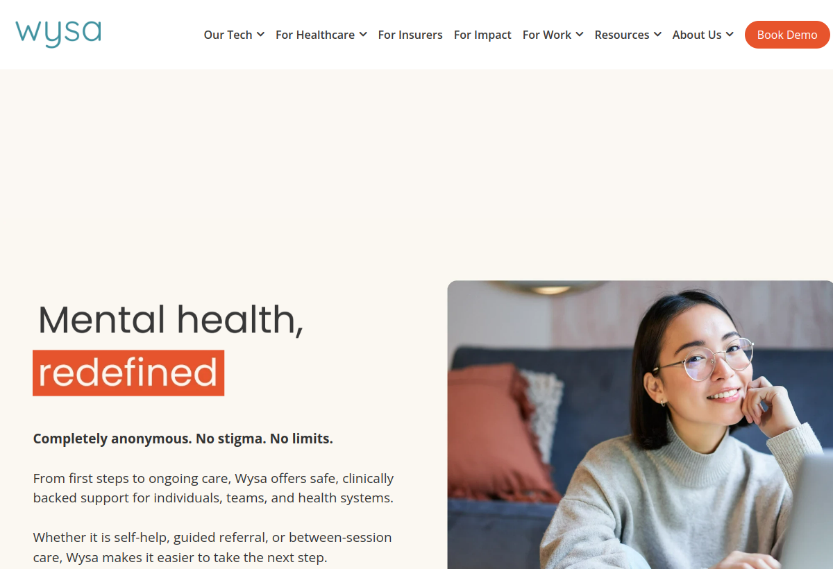 Wysa screenshot