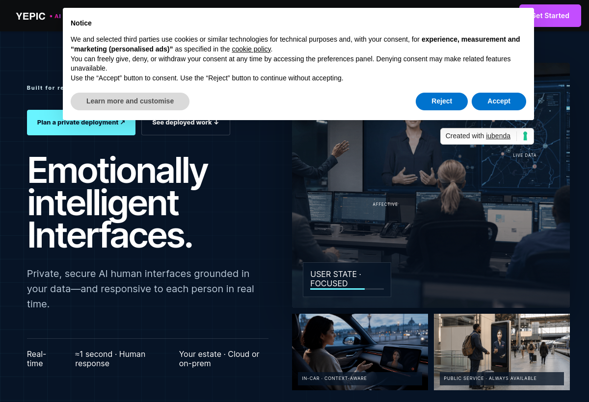 Yepic AI screenshot