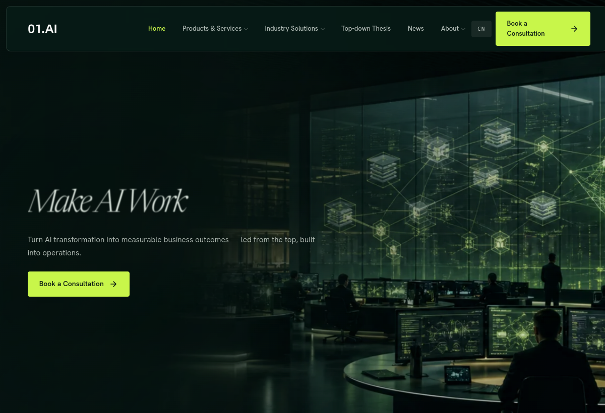 Yi Chat (01.AI) screenshot