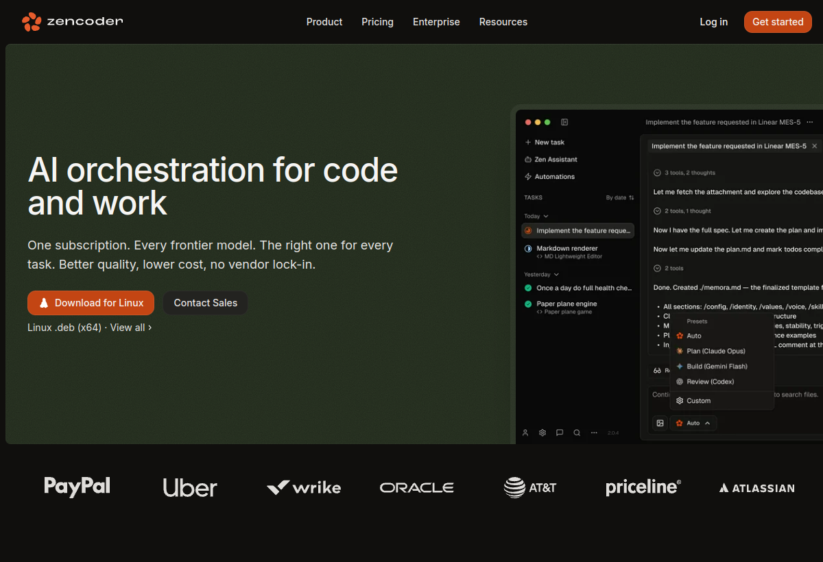 Zencoder screenshot