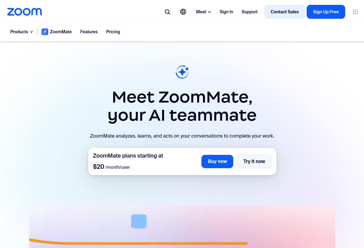 Zoom AI Companion screenshot